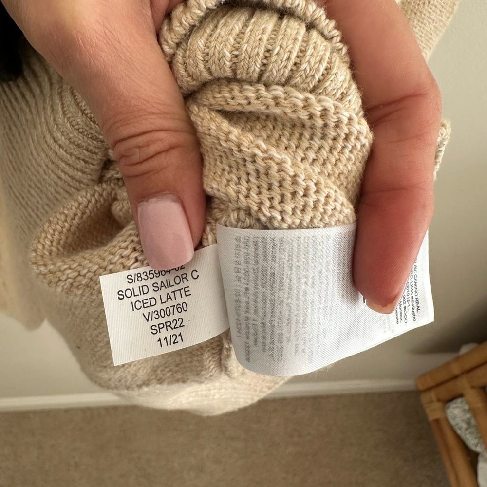 Banana Republic solid sailor collared sweater org… - image 6